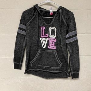 No Boundaries Women’s Hooded Long Sleeve Shirt